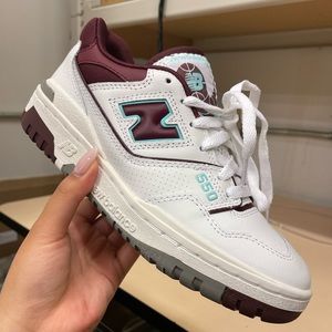 New Balance 550 Burgundy Cyan (Size 6 Ladies)